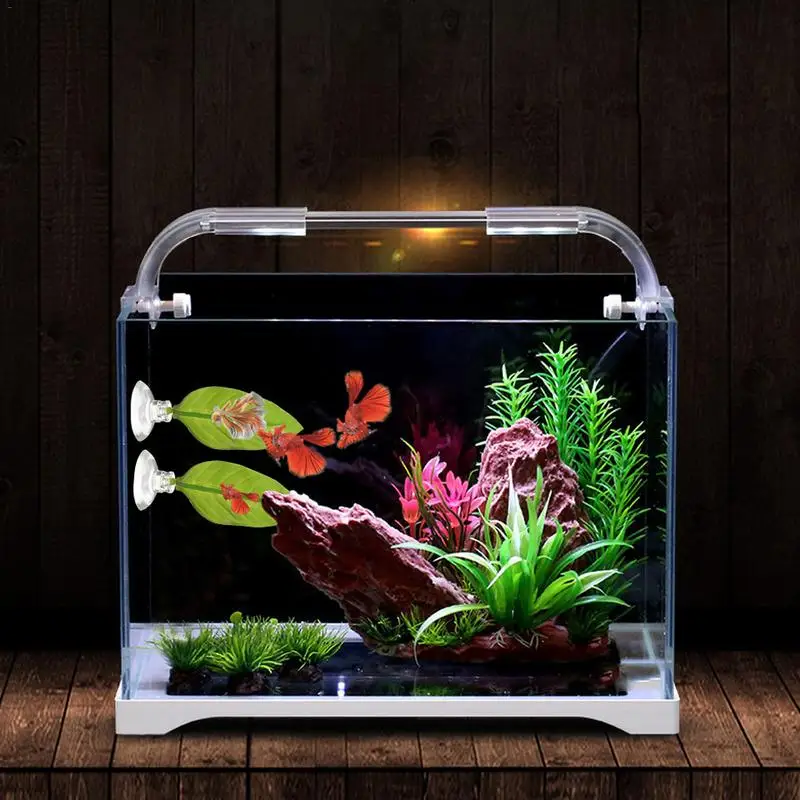 

Aquarium Decoration Artificial Plant Leaf Betta Fish Rest Spawning Artificial Leaf Betta Fish Bed Hammock Accessories Ornament