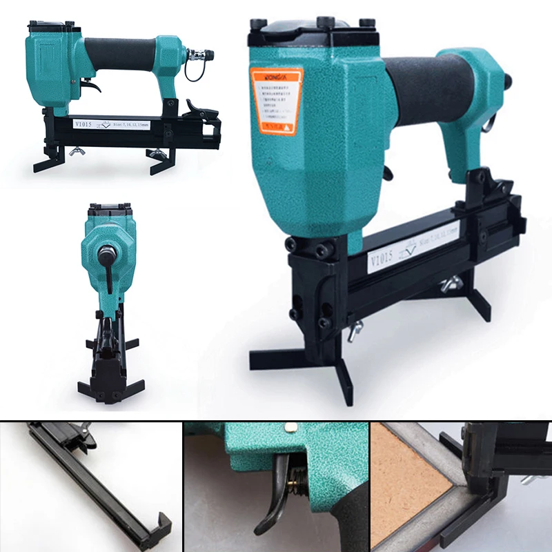 

Mayitr Pneumatic Nailer Joining Tool Joiner Air Stapler Nailer Picture Frame Joiner Tools Dia.10.3mm 7-15mm