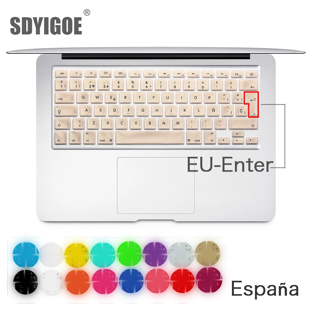Фото Защитный чехол для клавиатуры Mac Book Air13 pro15 Retina A1466 A1502 A1398 A1278 №2