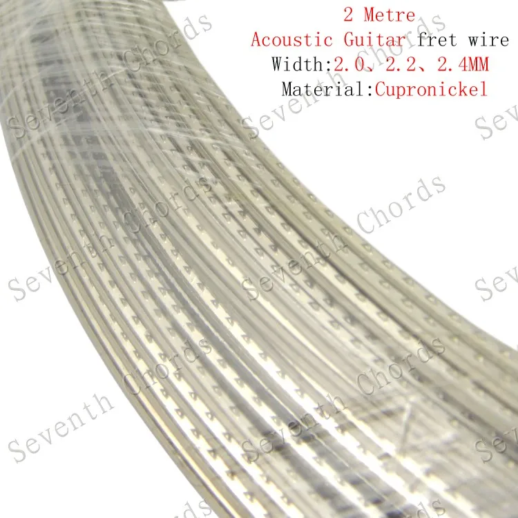 

2 Meters Cupronickel (Copper-Nickel Alloy) Guitar Fingerboard Line Fret Wire For Acoustic guitar / Width 2.0mm & 2.2mm & 2.4mm
