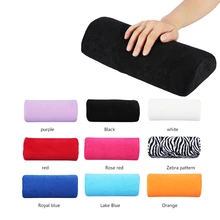 Cojín pequeño para manicura, 10 colores, lavable, para mano suave