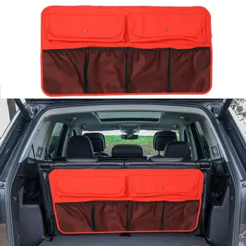 

Universal Car Rear Seat Back Storage Bag Multi Hanging Nets Pocket Trunk Organizer Automobile Seat Back Backseat Storage Bags