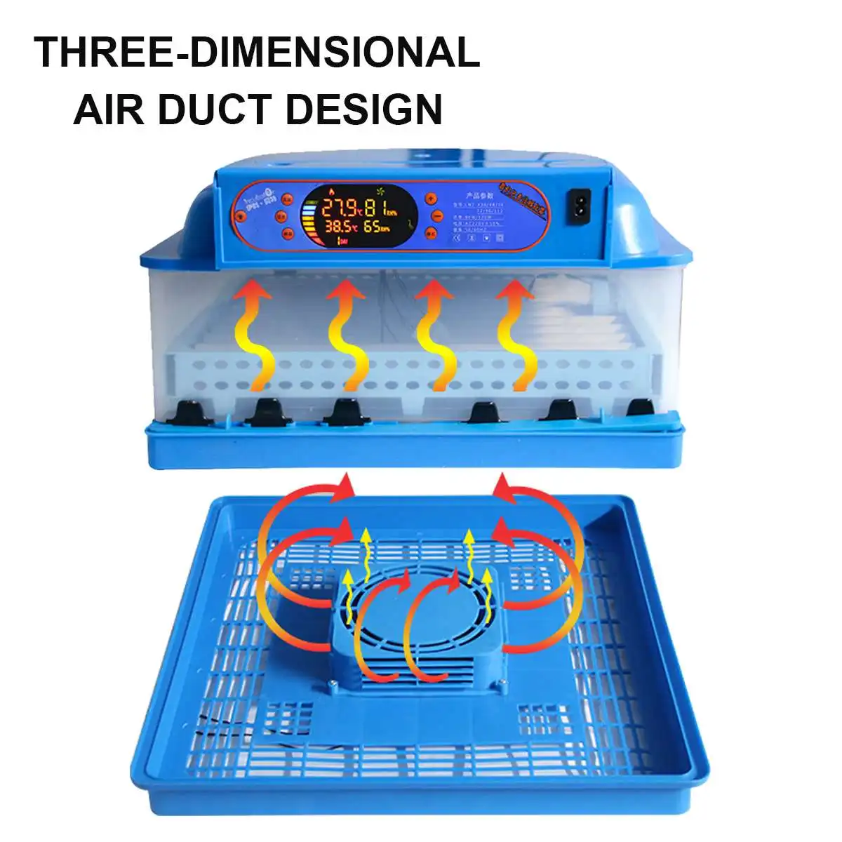 45W 112 Position Eggs Automatic Incubator LED Egg Incubator Poultry Hatcher Fully Automatic Home Hatching Machine 220V 45W 112 Position Eggs Automatic Incubator LED Egg Incubator Poultry Hatcher Fully Automatic Home Hatching Machine 220V