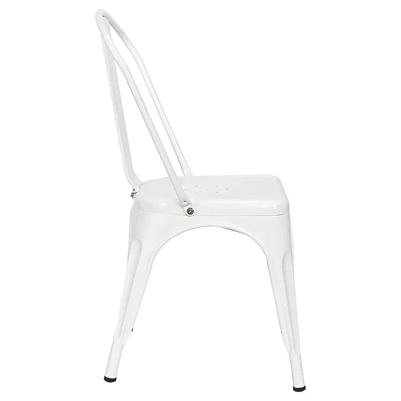 4pcs Retro Industrial-style Iron Sheet Chair White Chair Features A High-quality Steel And Lacquer Process Home Restaurant Bar 4pcs Retro Industrial-style Iron Sheet Chair White Chair Features A High-quality Steel And Lacquer Process Home Restaurant Bar