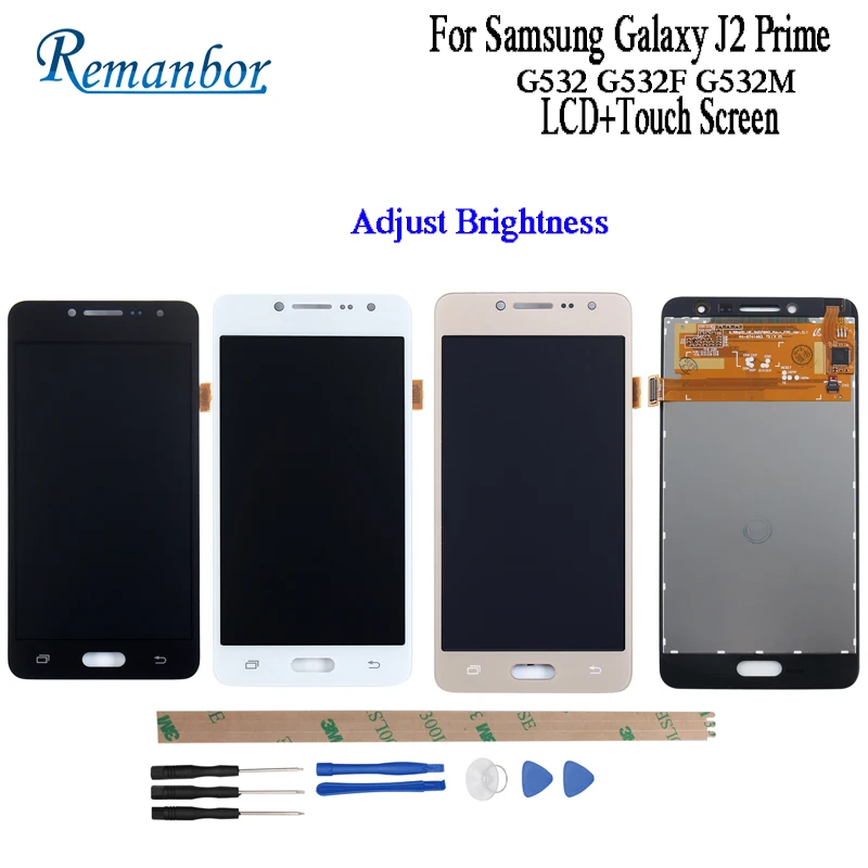 Remanbor для Samsung Galaxy J2 Prime ЖК-дисплей Дисплей и Сенсорный экран в сборе G532 G532F G532M с