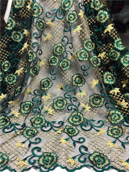 

African Lace Fabric With Stones 5yard/lot Tulle Lace Fabric High Quality African French Net Lace For Dress Sewing Material