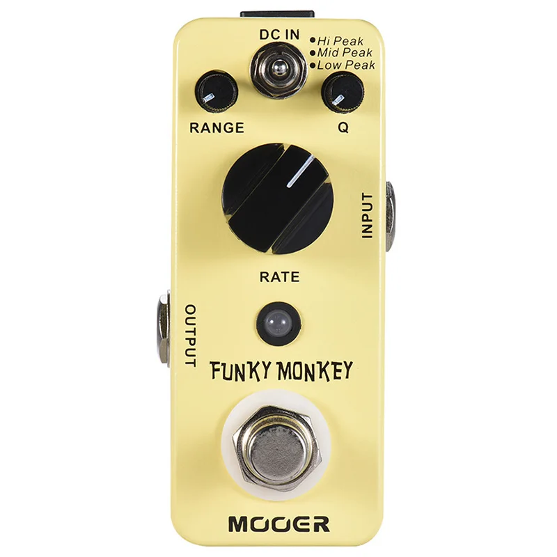 

SEWS-MOOER Funky Monkey Auto Wah Guitar Effect Pedal 3 Peak Modes True Bypass Full Metal Shell