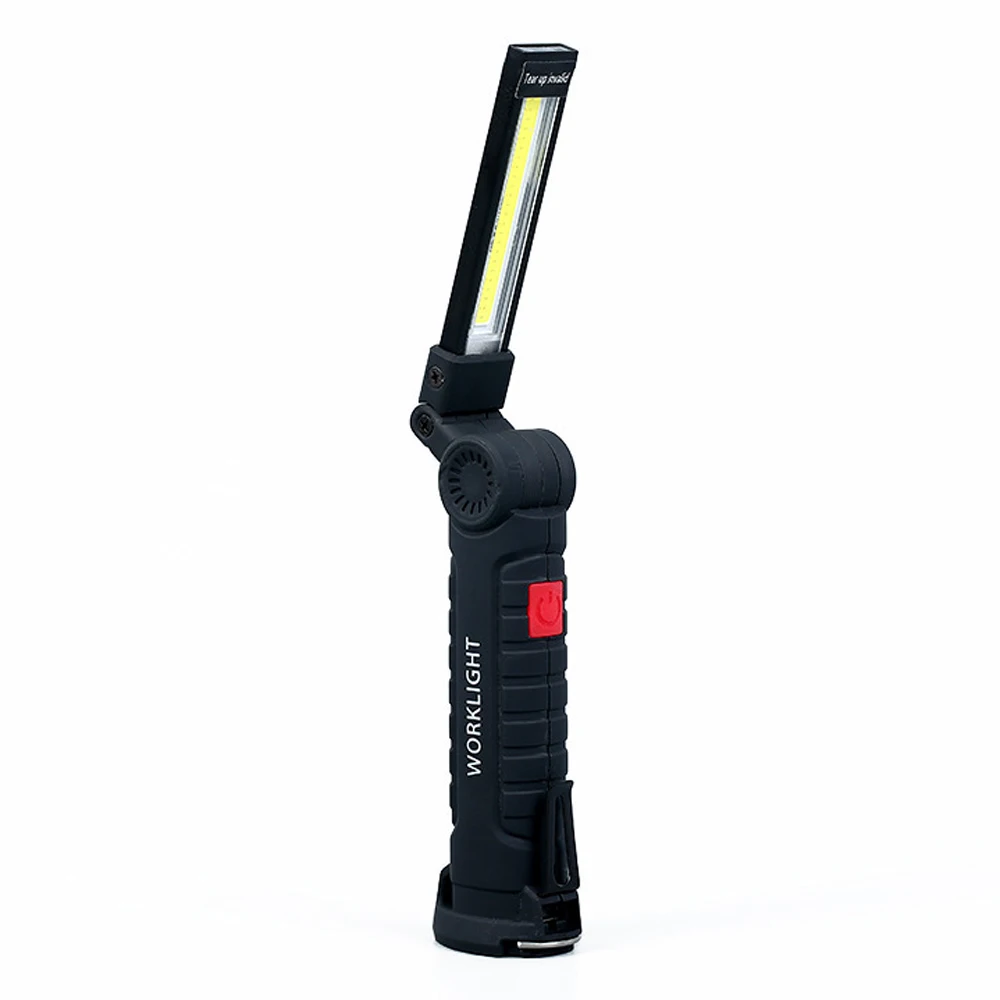

USB Rechargeable Magnetic Torch Worklight LED COB Folding Flexible Inspection Lamp Cordless Work Light