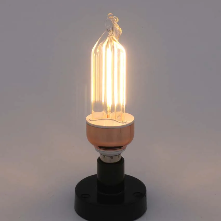 

10pcs C35 5W 220V 240V E14 E27 G9 GU10 LED COB Bar Ice flower Light bulbs 3000k 6000k Filament lamp crystal chandelier