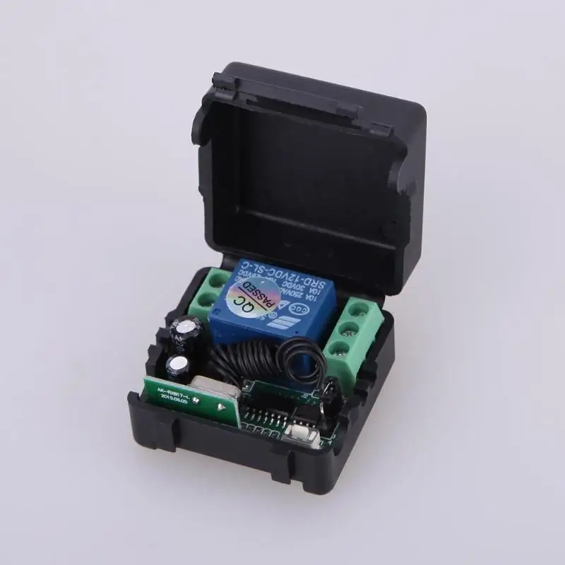 

Wireless Remote Control Switch DC12V 10A 433MHz Transmitter with Receiver for Home Car Motorcycle Anti-theft Alarm System