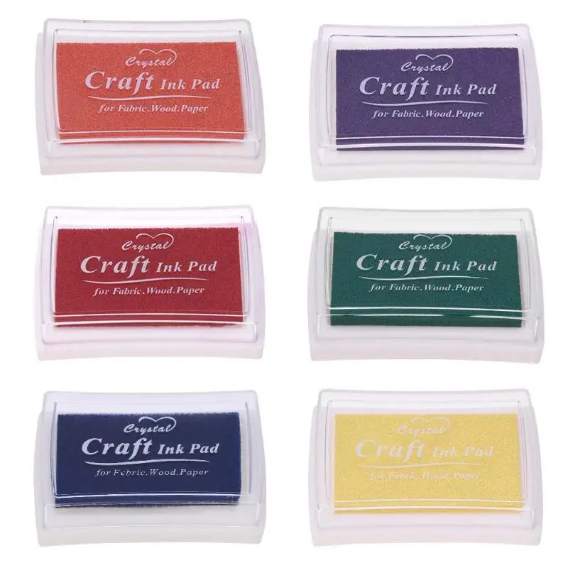 

Multi-colors Craft Ink Pad Creative DIY Home Stamp Ink Pad for Scrapbooking Stamps Partner Finger Pad for Kids Craft Album Decor