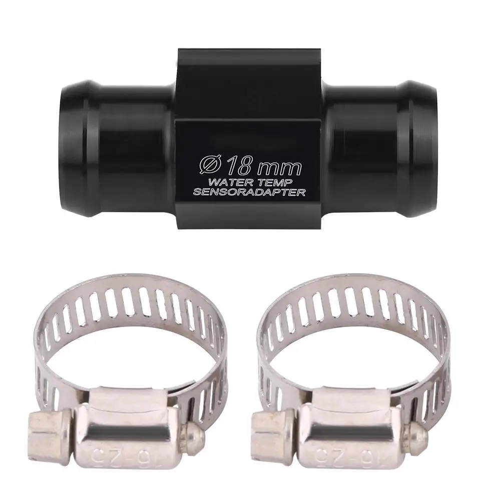 

Universal 18mm 22mm Motorcycle Water Temp Temperature Joint Pipe Hose Sensor Gauge Adapter Temperature Sensor Adapter Black