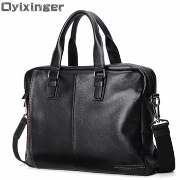 

Fashion Man Handbag Messenger Bags Designer Real Genuine Leather Mens Briefcase Business Luxury Handbags Men Male Shoulder Bags