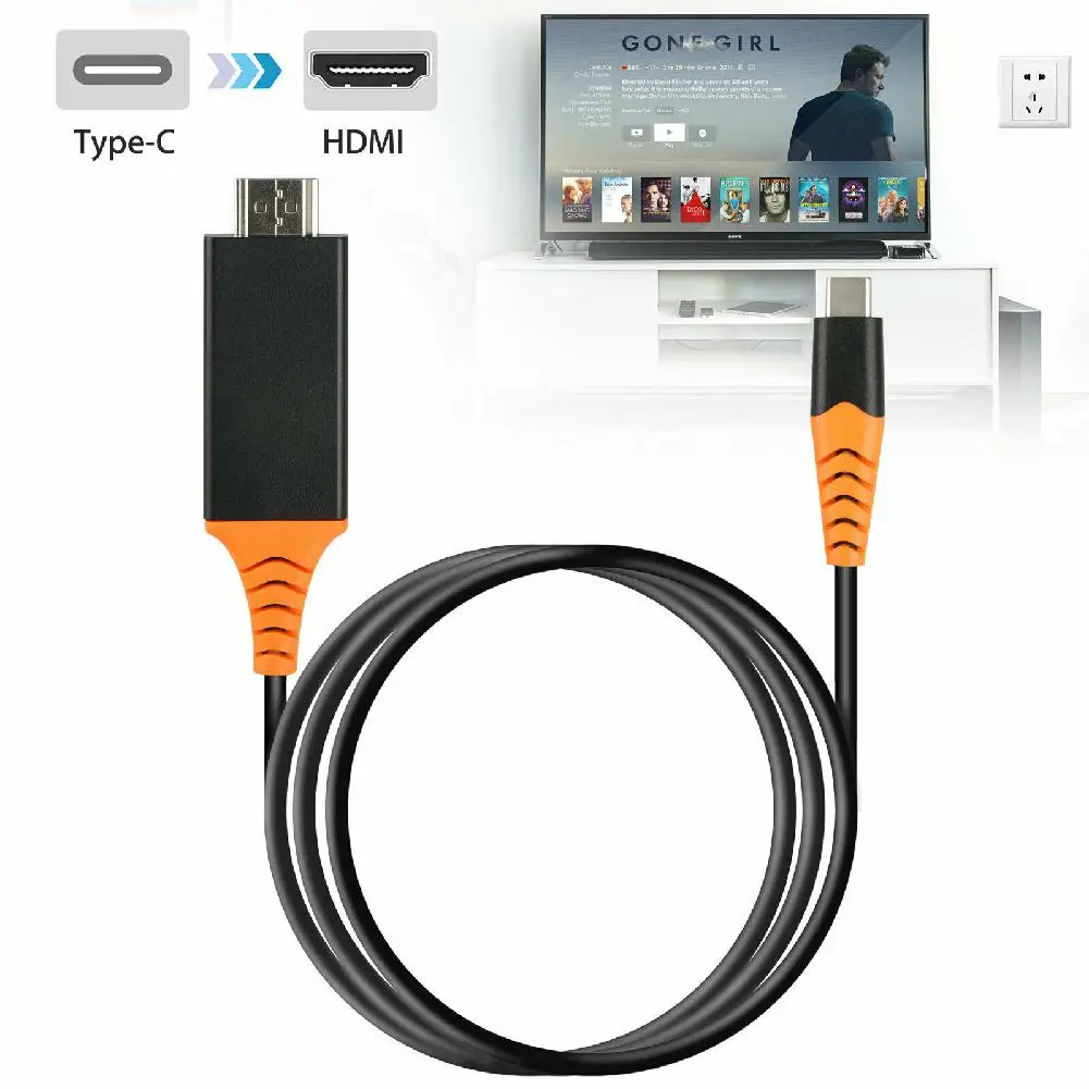 USB C Тип с разъемами типа и 4K HDMI HD ТВ кабель адаптером для samsung S9 S10 Note 9 MacBook LG G5