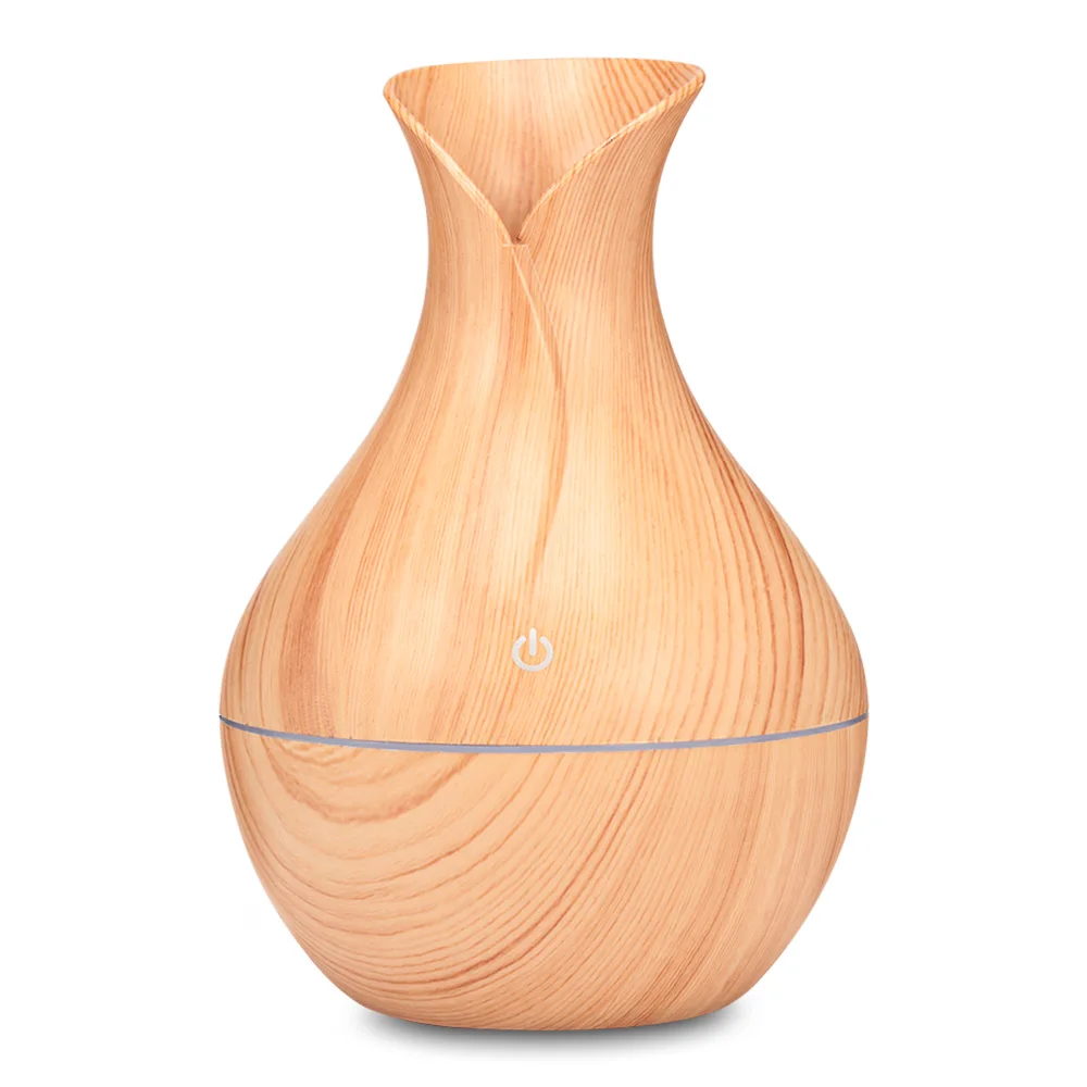 

XBH-038A Electric Air Humidifier Aroma Oil Diffuser Ultrasonic Wood Grain Humidifier USB Mini Mist Maker LED Light Home Office