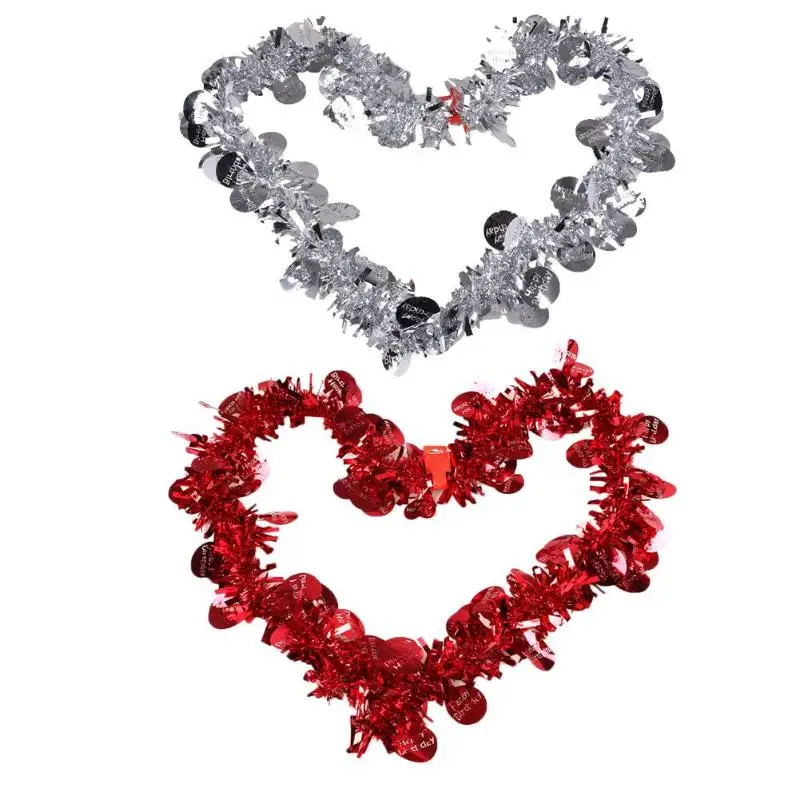 Tinsel Garland Ribbon Shiny Tops DIY Happy Birthday Ornaments Party