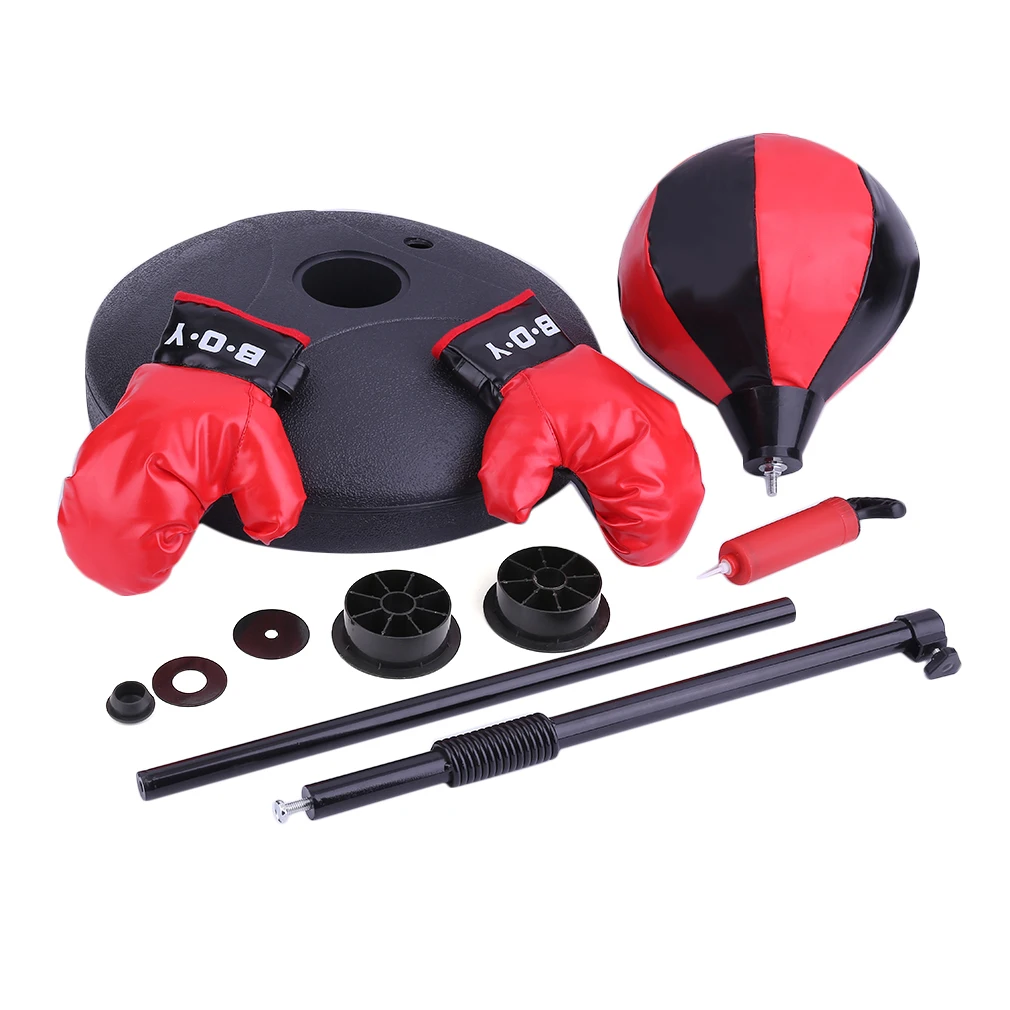 

Children Kids Toy Set Punching Bag Ball Boxing Glove Children Kids Boy Bag Agility Speed Ball Stand with Adjustable Height