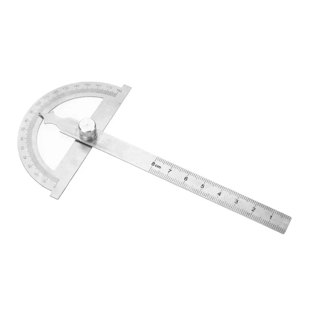 

0-180 Degree Stainless Steel Protractor Goniometer Angle Finder Gauge 15cm Protractor Ruler 80*120mm New