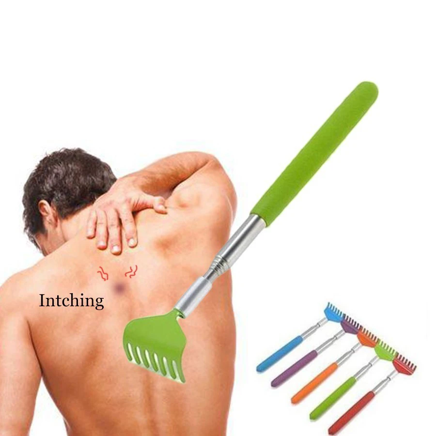 Back Scratcher Telescopic Scratching Backscratcher Massager Kit Scraper Extendable Telescoping Itch Health Care Relaxation | Красота и