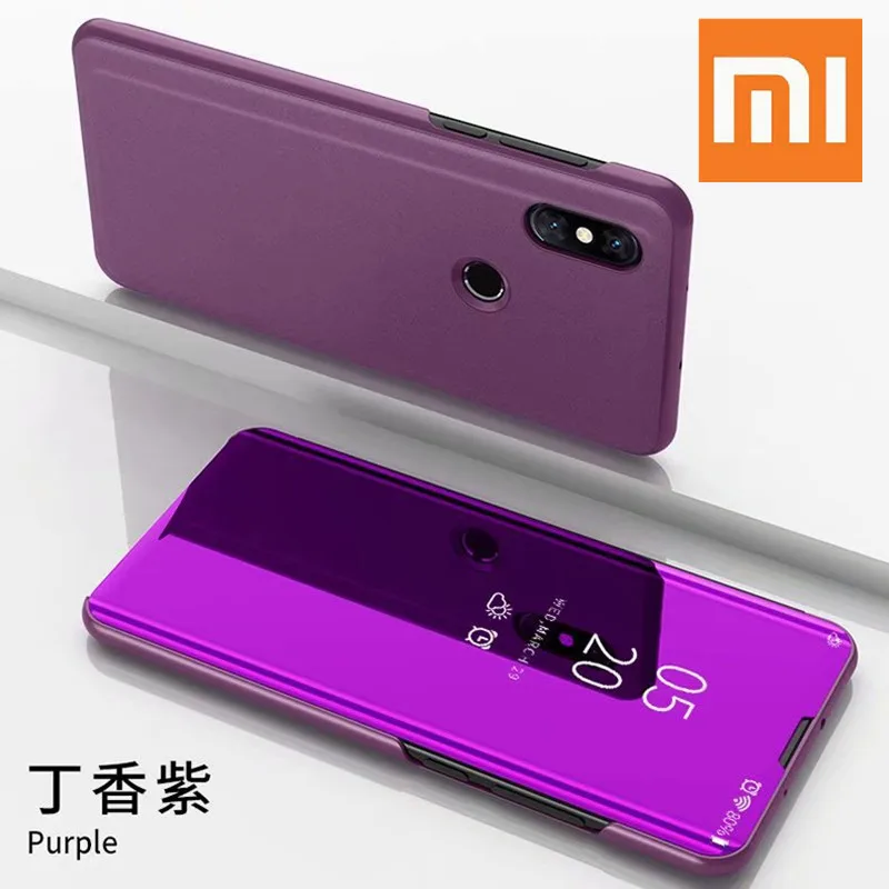 

Mirror Smart View Case For Xiaomi Redmi 5 Plus 6A Note 7 5 4X 6 Pro Flip Leather Stand Case For Xiaomi 9 Max3 F1 Mi 8 Lite Cover
