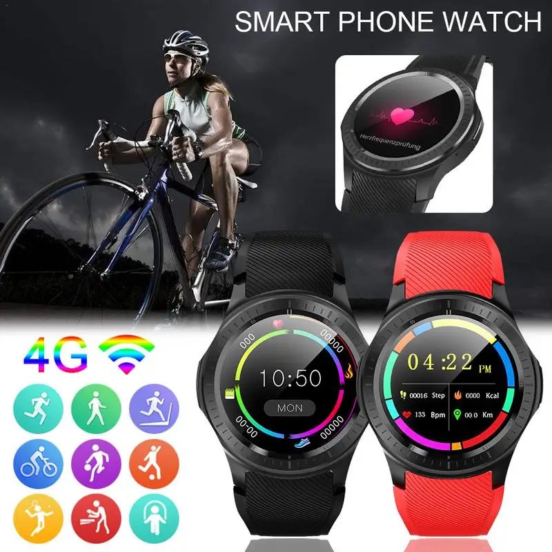 Large Screen Smart Watch Large Memory Waterproof GPS Positioning WiFi Adult Sports Phone Intelligent Black Red Electronic Wrist Large Screen Smart Watch Large Memory Waterproof GPS Positioning WiFi Adult Sports Phone Intelligent Black Red Electronic Wrist