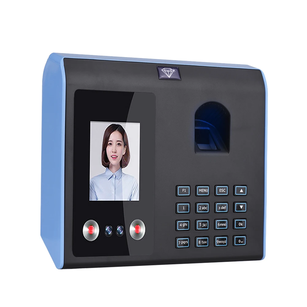 E6 Intelligent Attendance Machine Face Fingerprint Password Recognition Mix Biometric Time Clock for Employees