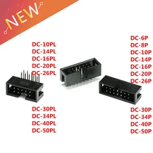 10 шт. 2,54 мм разъем ISP Мужской Двойной-spaced прямой IDC JTAG DC3 6P 8P 10P 14P 16P 20P 26P 30P 34P 40P 50P