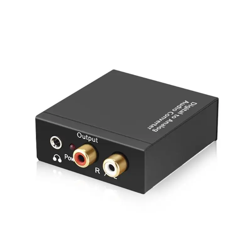 

Digital to Analog Audio Converter Optical Fiber Toslink Coaxial Signal to RCA R/L Audio Decoder SPDIF ATV DAC Amplifier Adapter