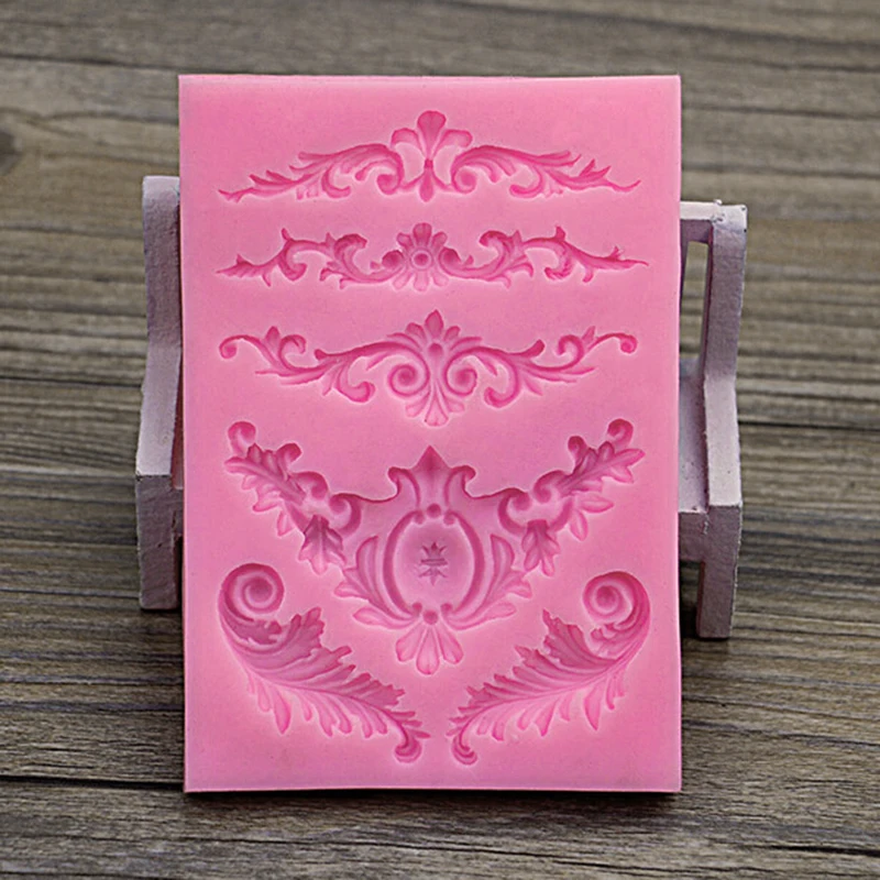 

Relief Flower Silicone Fondant Mold Cake Border Decoration Sugar Paste Mould