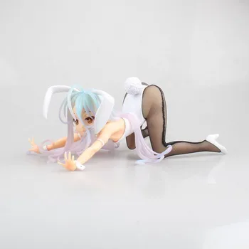 

Bunny Girls Shiro NO GAME NO LIFE GAME LIFE White 3 Generation Poker Action Toy Figures Japanese Anime Collectible Figurines
