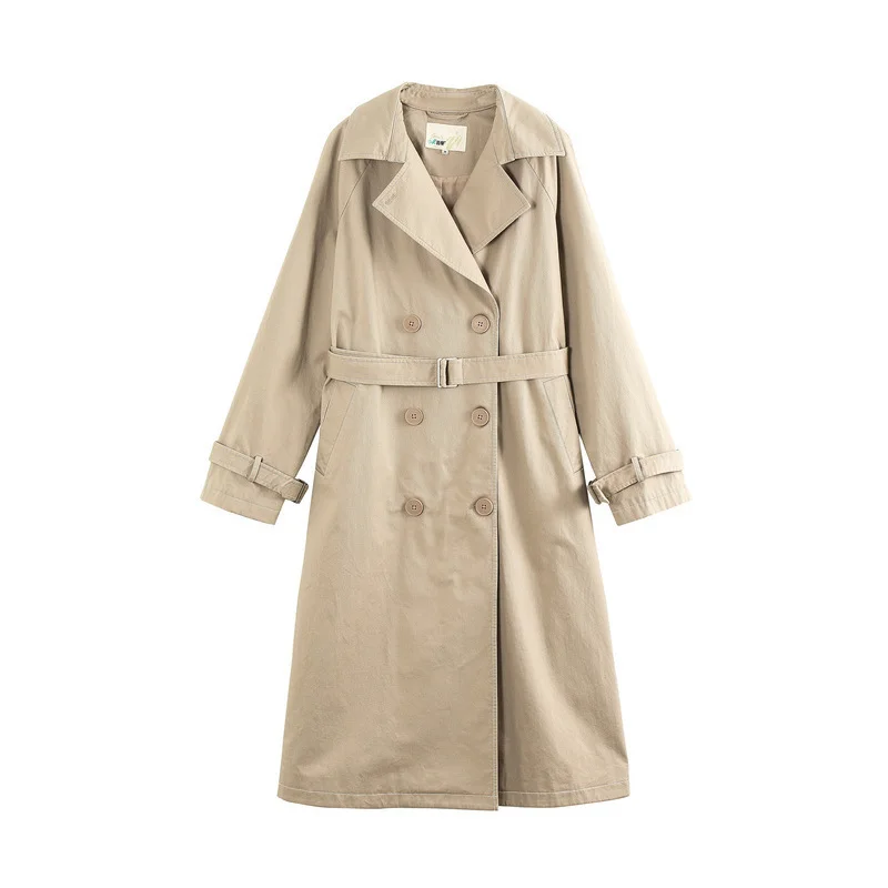 INMAN 2019 Spring New Arrival Turn down Collar Retro Hongkong Style Casual All-match Conclude Belt Long Sleeves Women Coat
