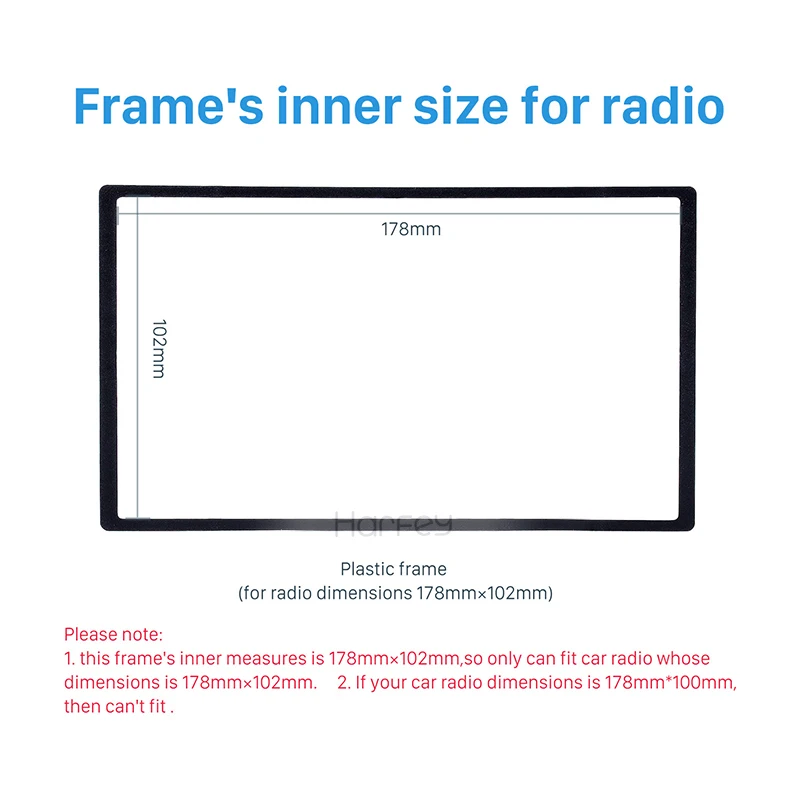 Harfey Горячая Универсальный 178*102 мм автомобиля Радио панель для HONDA Accord Civic CR-V H-RV Odssey перед применением CD отделкой установка Панель рамка