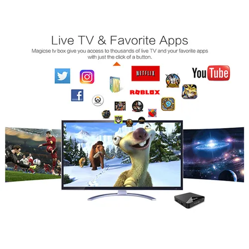 MAGICSEE N5 Smart TV Box Android 7.1.2 Amlogic S905X Mali 450 2GB 16GB Set Top Box 2.4G Wifi 4K H.265 Bluetooth 4.1 Media Player Islamabad