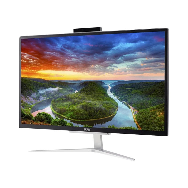 Моноблок Acer Aspire C22 820 21.5&quot/Cel J4005/4Gb/SSD128Gb/UHDG 600/WF/BT/65W/Endl/серебристый/черный