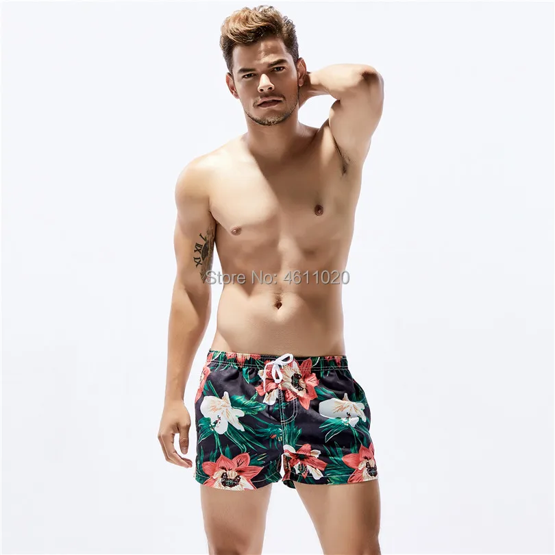 Floral Bohemian Boho Mens Shorts Classic Quick Dry Gym Swimming Trunks