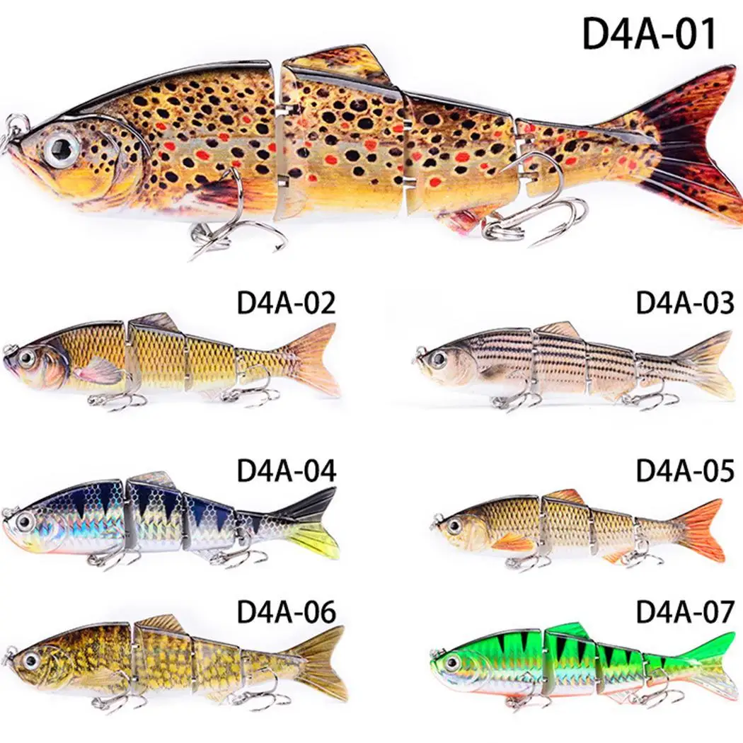 

Artificial Hard Fishing Bait Fishing Lures Swimbait Crankbait 8 segemants Fishing Wobbler Isca Artificial Lures Fishing Tackle