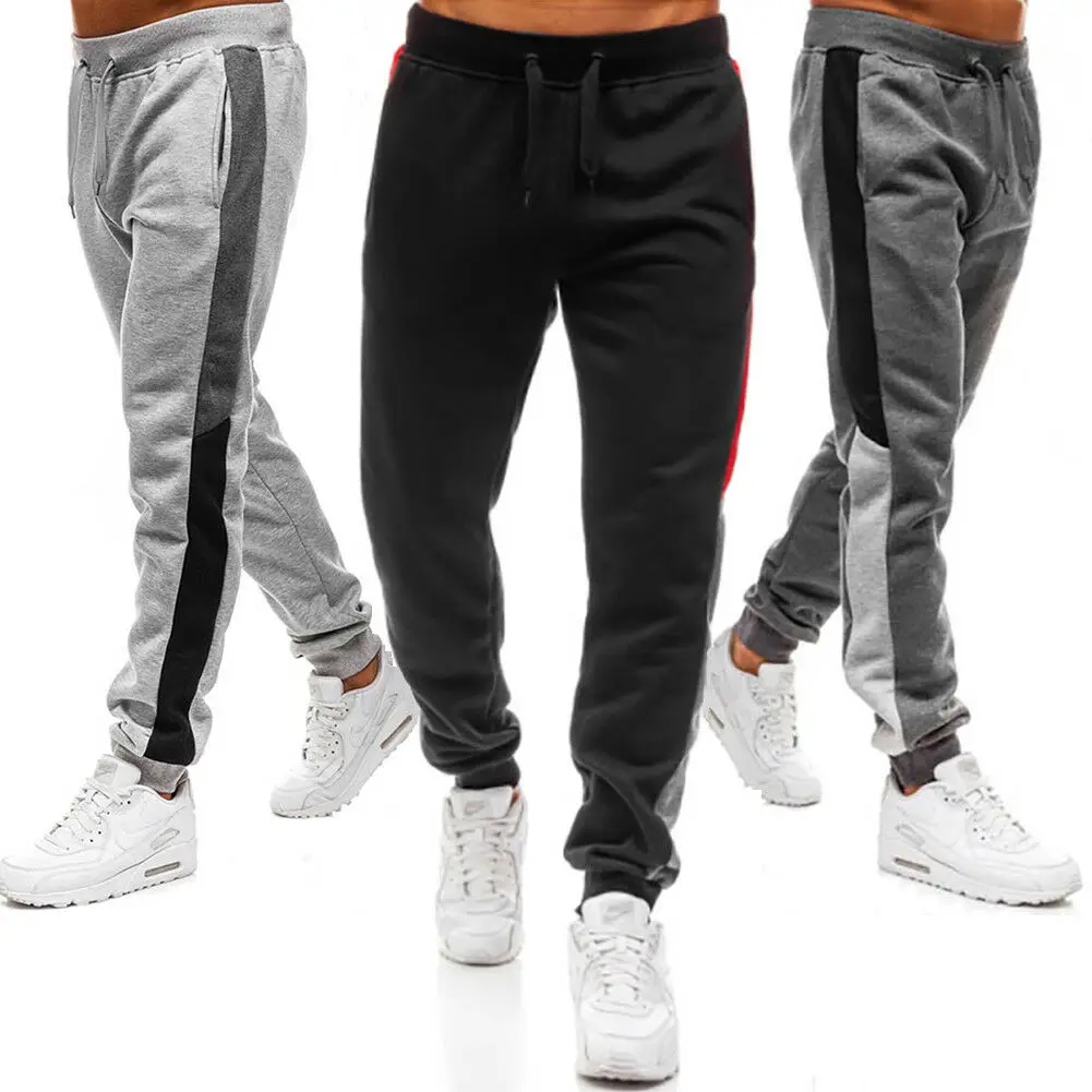 Clothing, Shoes & Accessories Men Sport Pants Long Trousers Tracksuit ...