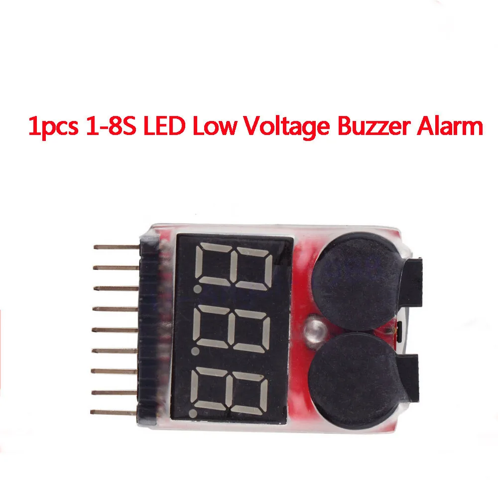 1pcs 1-8s Led 저전압 부저 경보 Lipo 전압 표시기 검사기 테스터 도매