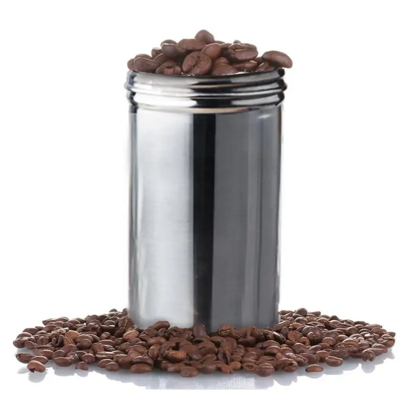 مصغرة علبة شاي الفولاذ المقاوم للصدأ تخزين صناديق صغيرة السفر مختومة المحمولة الشاي حاوية قهوة صغيرة جرة الشاي منظم العلب الصغيرة