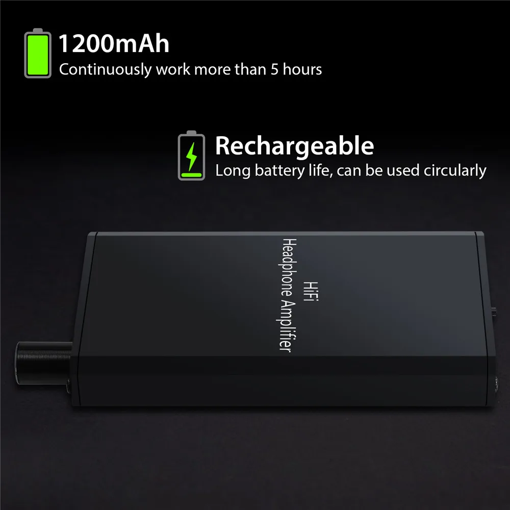 eSYNiC HiFi Headphone Amplifier with 3 5mm Jack Audio Cable Two stage Gain Switch Mini Earphone Amplifier Amp for Phones Laptops