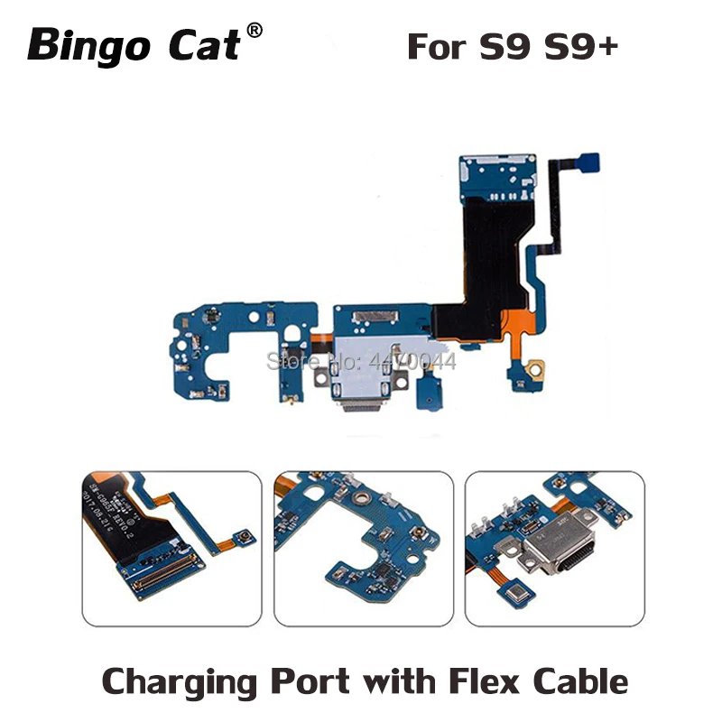 

Charging Port with Flex Cable for Samsung S9 S8 Plus Note9 8 G960F G965F G955F G950F N960F N950F USB Charging Dock Rrplacement