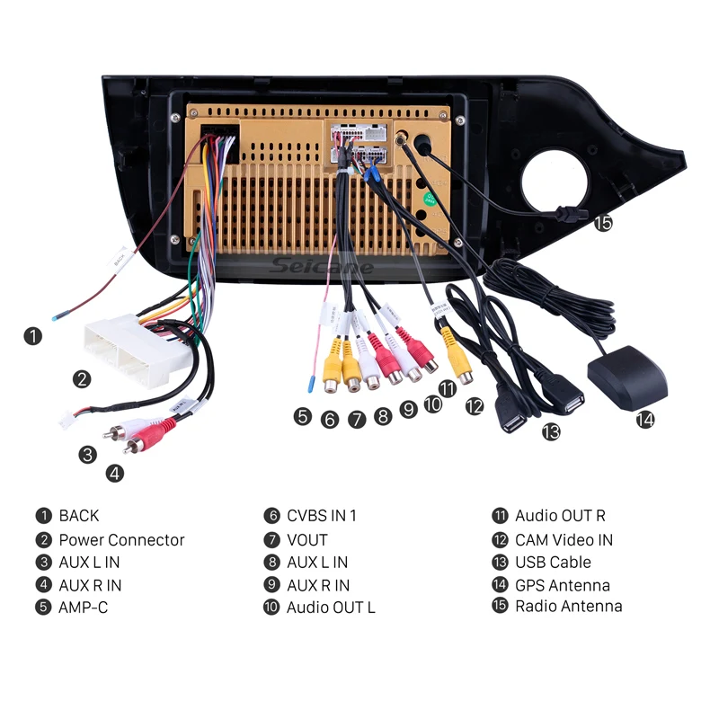 Perfect Seicane 9" Android8.1 Stereo Multimedia Car GPS 2Din Radio Player For Kia Ceed LHD  2012 2013 2014 with Quad Core Bluetooth Wifi 4