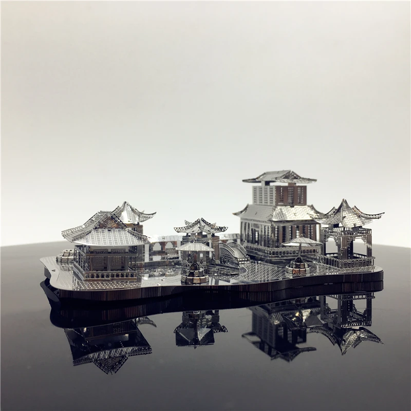 3D Metal Puzzle Chinese classical Gardens of Suzhou Building Diy