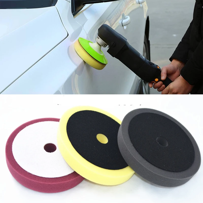 

3pcs/Set 6 Inches Sponge Polishing Pad Car Vehicle Waxing Buffing Compound Flat Sanding Pads Car Care Maintenance Accessories