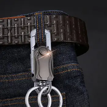 

Multi-functional Key Chain Car Key Ring Pendant Car Fingertip Gyroscope Shaped Auto Vehicle Card Key Ring Interior Accessories