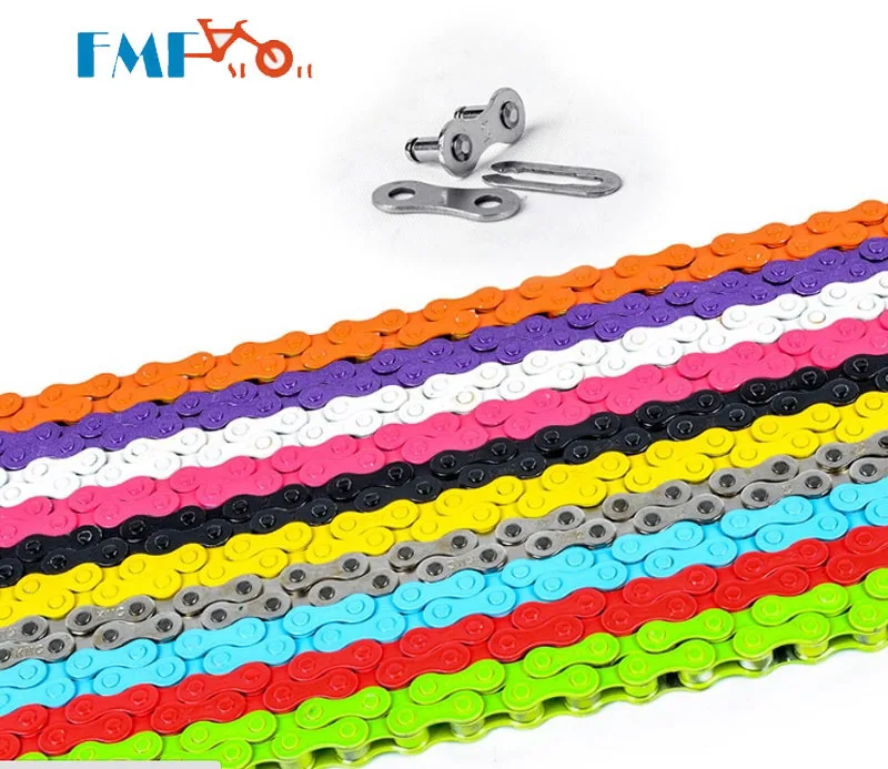 

Bike Chain Durable Single Speed Steel Fixed Gear Track Bike BMX 98L with Magic Free Shipping