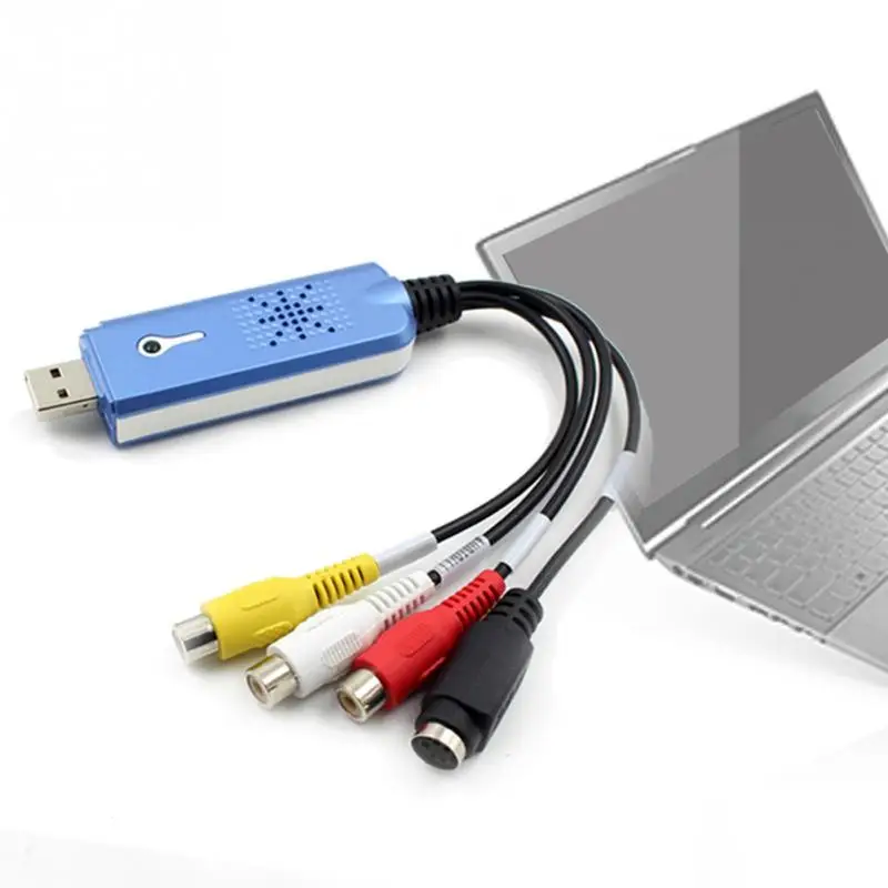 AV видео USB 2 0 карты захвата VHS портативный преобразователь адаптер аудио/видео