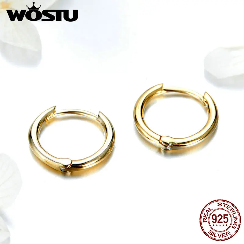 Женские серьги гвоздики WOSTU корейское ювелирное изделие из стерлингового