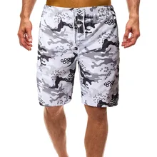 Мужские пляжные шорты, камуфляжные Бермуды, одежда для серфинга, пляжные шорты, мужские шорты для плавания, летние мужские спортивные шорты для бега, спортзала, мужские шорты
