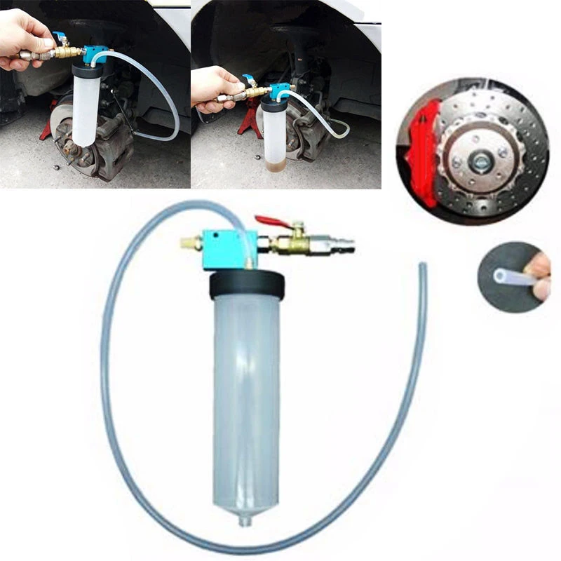 Car Brake Fluid Replacing Tool Pump Oil Bleeder Exchange Air Empty Apparatus Kit